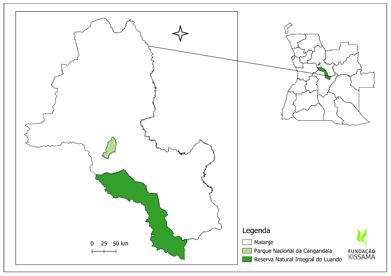 Mapa Cangandala